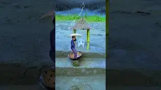 Creative hut 🛖 rain☔️ monsoon lighting videography #amazing #monsoon #creative #videography #shorts