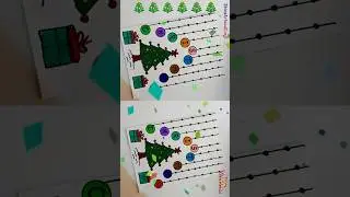 Merry christmas greeting card🎄#shorts #trending #viral #diy #christmas #cards #handmadecard