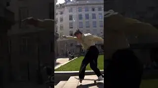 Stylish backside flip fakie manny
