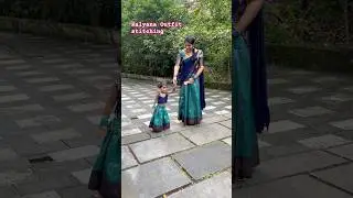 Onam Outfit | Saree converted into Dhavani | Stitching vlog @IvoosDiarys