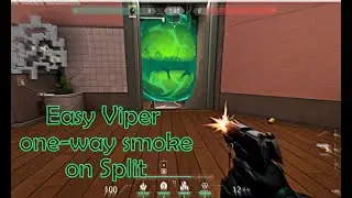 Valorant: easy Viper one-way smoke on Split