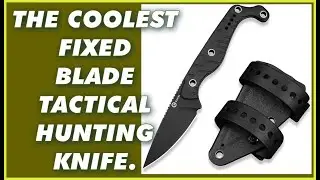THE COOLEST FIXED BLADE TACTICAL HUNTING KNIFE. CIVIVI SOKN EDC Knife Kydex Sheath Full Tang