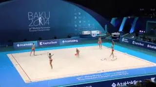 Russia 30. European Championship Rhythmic Gymnastics 2014 Baku