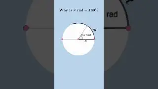 Why Pi radian= 180&deg; | #mathematics #easytounderstand