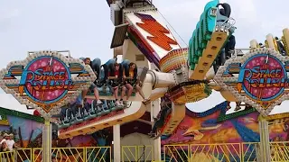 Florida State Fair - Space Roller Ride - 4k Video