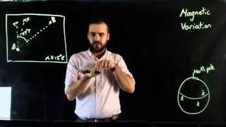Magnetic variation map to compass