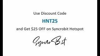 Syncrobit Hotspot Discount code - HNT25