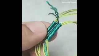 Weaving Beads with the Half Hitch Knot (Advanced Macrame) #howtomakewoolenflower #diy