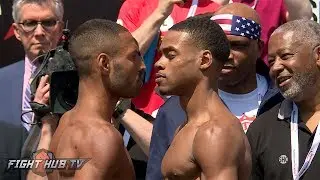 INTENSE! THE COMPLETE KELL BROOK VS. ERROL SPENCE FULL WEIGH IN & FACE OFF VIDEO