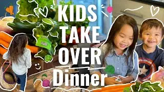 KIDS TAKE OVER DINNER  | GROCERY SHOP  |  DINNER PREP | from start to finish