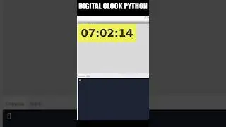 Advance Digital Clock Using Only 15 Lines of Python Code #python #coding #shorts