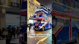 Iconic 1960s London Bus: Christmas Sightseeing London | #retro #london