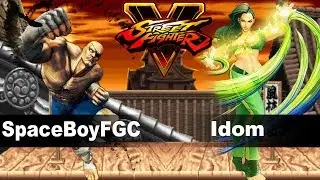 SFV/SF5 AE SpaceBoyFGC (Sagat) vs Idom (Laura) Ranked Match Set