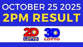 Lotto Result Today 2pm October 25 2025 PCSO