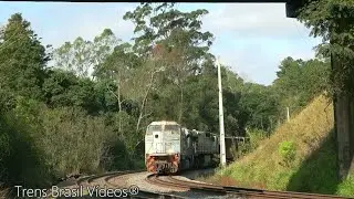 🇧🇷TREM da VLI DESCENDO a SERRINHA de SÃO ROQUE | LOCOMOTIVAS EMD-SD70bb & GE-ES43bbi | SPEED 46 Km/h