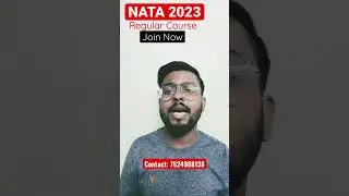Nata 2023 Preparation Strategy and Regular Course | Score 180+ #nata2023