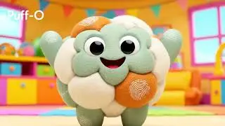 eet Puff-o! 🎈 The Giant Blue Ball Surprise! #kidsvideo
