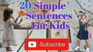 20 simple sentences for kids | Daily use English sentences