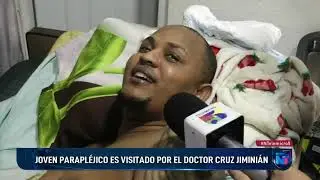 Joven parapléjico es visitado por el doctor Cruz Jiminián