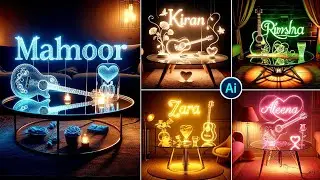 Glow Up! Create AI Name Neon DPs in Minutes | TikTok Trending Tutorial 2024