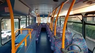 Bus Interior Upstairs Tour Metroline Wright Gemini 2 B9TL VW1385 LK62DSV Route U3 to Uxbridge