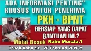 INFORMASI PENTING BESOK SELASA KPM PKH BPNT ADA BONUS TAMBAHAN LAGI YA KHUSUS KPM KATEGORI INI
