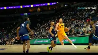 Joe Ingles injured. Looks REALLY serious. He was carried off the court. 🙏 #NBA #UtahJazz