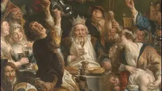 CONFINED VISITS. Episode 18:  The King Drinks by Jacques Jordaens