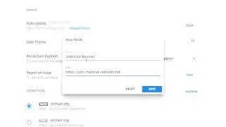 Change data endpoint in VeChain Syncd browser to VeBlocks