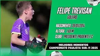 Felipe Trevisan | Goleiro Sub-11 | Melhores Momentos &ndash; Campeonato Paulista 2025
