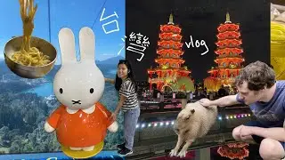 Taiwan Vlog // sightseeing, night markets, capybaras - four cities & sun moon lake!