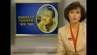 Forrest Tucker:  News Report of His Death - October 25, 1986