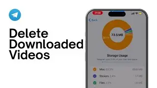 Как удалить загруженные видео из Telegram