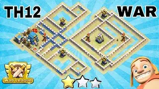 TH12 BEST CWL WAR BASE 2019 WITH LINK | ANTI 3 STAR WAR BASE - Clash with kvn