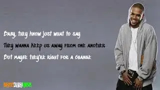 Chris Brown - Just Fine [LYRIC VIDEO]