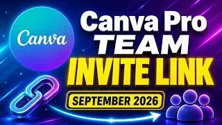 Canva Design Tips | Canva Pro Team Invite Link September 2026 New