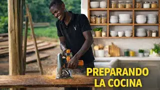 PREPARANDO LA COCINA AFRICANA — CONSTRUYENDO ESTANTERÍAS SIMPLES (PARTE 1)