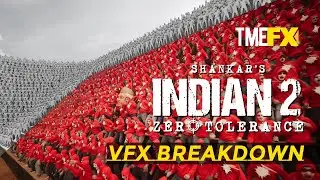 Crowds,chaos,VFX magic! | Indian 2 |TMEFX | Kamal Haasan | Shankar #vfxbreakdown #behindthescene