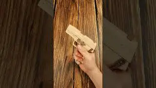 Solid Wood USP Toy Gun