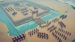 100x BARBARIAN MAN ATTACK TO ROMAN SOLDIERS | Totally Accurate Battle Simulator - TABS