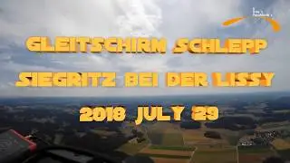 Windenschlepp Gleitschirm Siegritz, 2018 july 29