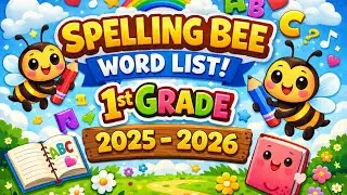 📚🐝 First Grade Spelling Bee Practice | Study & Get Ready! 🐝📚