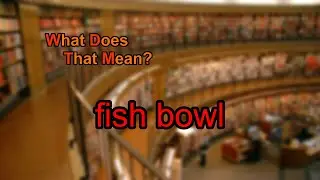 What does fish bowl mean?