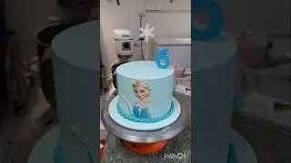 Frozen Elsa cake design 😋 birthday party cake 🎂#trending #shortsvideo #shortsviral #shorts #short