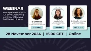 REDEMOS Webinar: Azerbaijan's Descent into Dictatorship Amid Growing Anti-Western Rhetoric