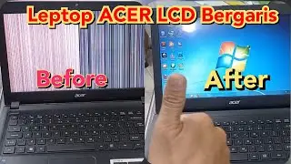 Cara Ganti LCD LAPTOP Acer Aspire One 14 (Z1401) LCD bergaris