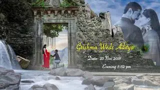 Grishma Weds Aditya | Wedding Invitation 2019 | Motion Poster | Studio Swarang
