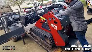 MS30 Track Loader + Multi-Purpose Bucket + Leveler + V-Blade Dozer = Effective Package!