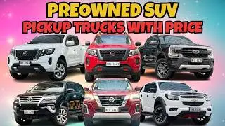 Segunda Manong Pickup Trucks at SUV ngayon 2026 sa Pilipinas
