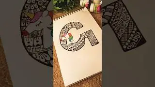 Alphabet mandala series &ndash; G❤️#mandalaart #drawing #art #artseries #disney #unicorn #viral